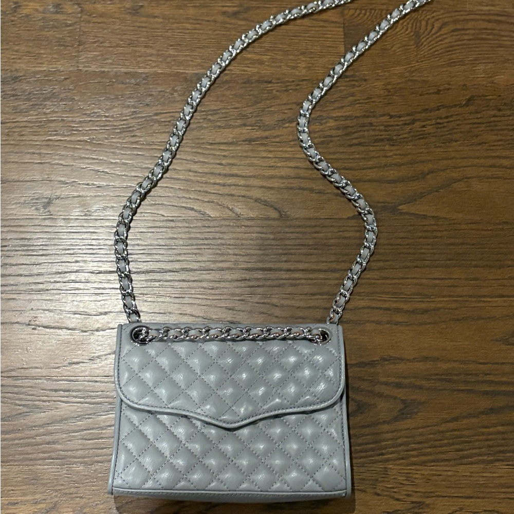 Rebecca Minkoff Gray Quilted Crossbody Bag